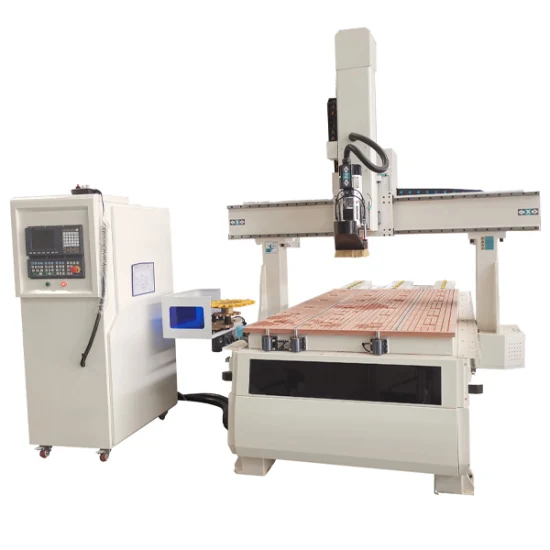 Máquina de corte de roteador CNC 4 eixos com troca automática de ferramenta 1325